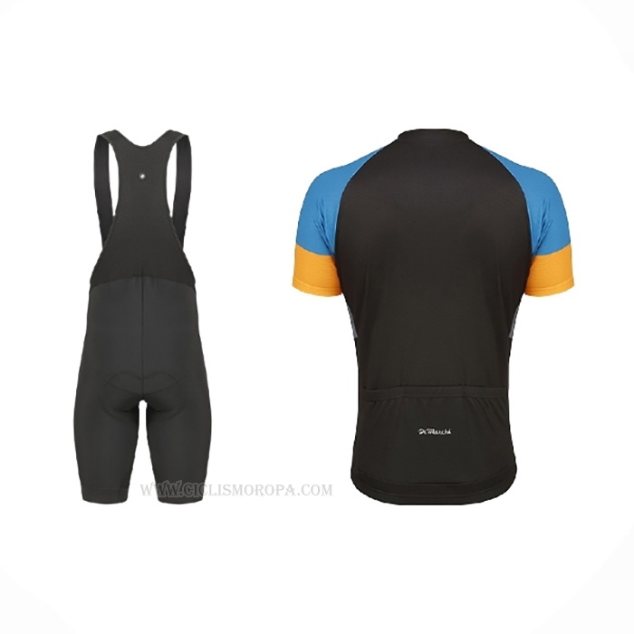 2021 Ropa Ciclismo De Marchi Amarillo Azul Gris Mangas Corta y Culotte Corto